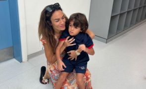 Liliana Aguiar Filho sofre no primeiro dia de escola no Dubai: 