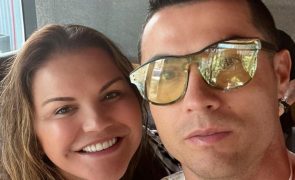 Cristiano Ronaldo Deixou mensagem especial a Katia Aveiro no dia do batizado da sobrinha