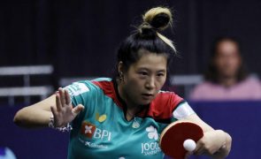 Portuguesa Jieni Shao no quadro principal do WTT Contender de Almaty