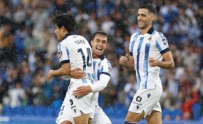 Real Sociedad vence pela primeira vez na Liga com goleada frente ao Granada