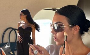 Georgina Rodríguez aterra em Veneza com decote bombástico