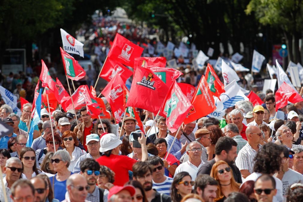 Milhares de trabalhadores participam hoje em manifestação da CGTP