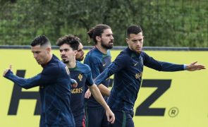 Rúben Neves limitado no último treino de Portugal em solo nacional