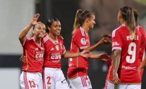 Benfica goleia e avança para final da primeira eliminatória da 'Champions' feminina