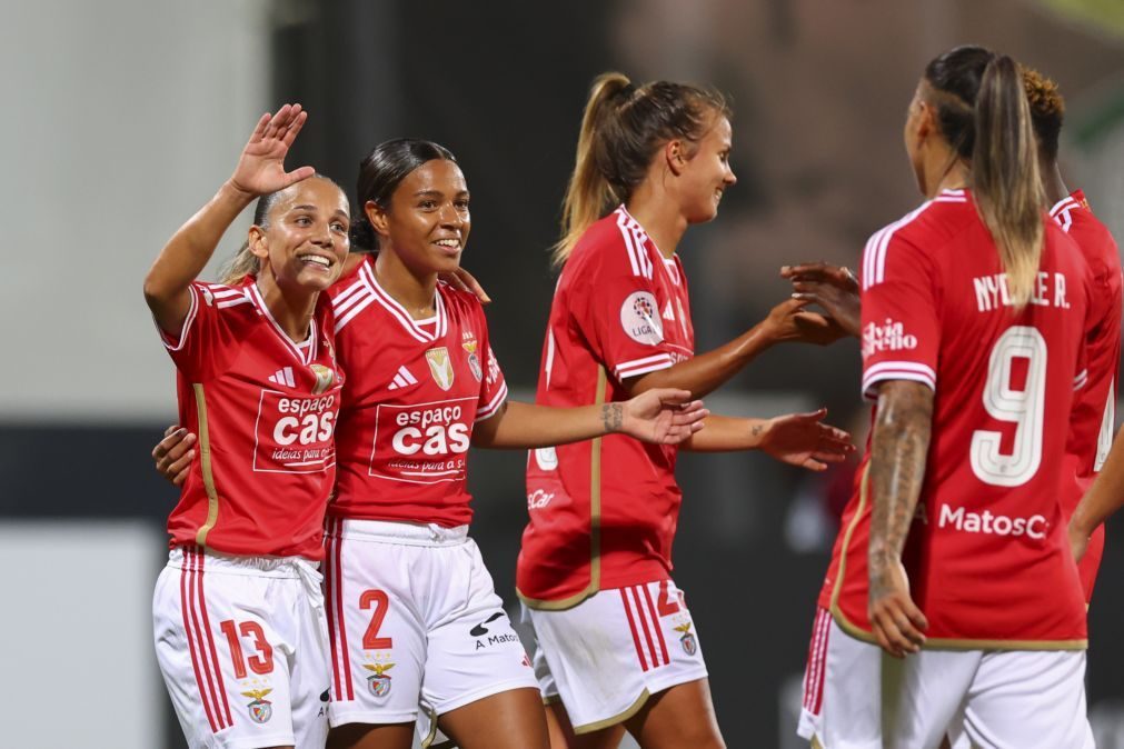 Benfica goleia e avança para final da primeira eliminatória da 'Champions' feminina