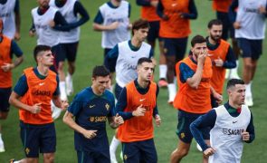 Seleção portuguesa viaja e treina em Bratislava