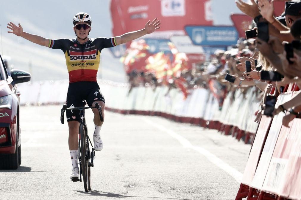 Remco Evenepoel volta a vencer etapa na Volta a Espanha, Sepp Kuss mantém liderança