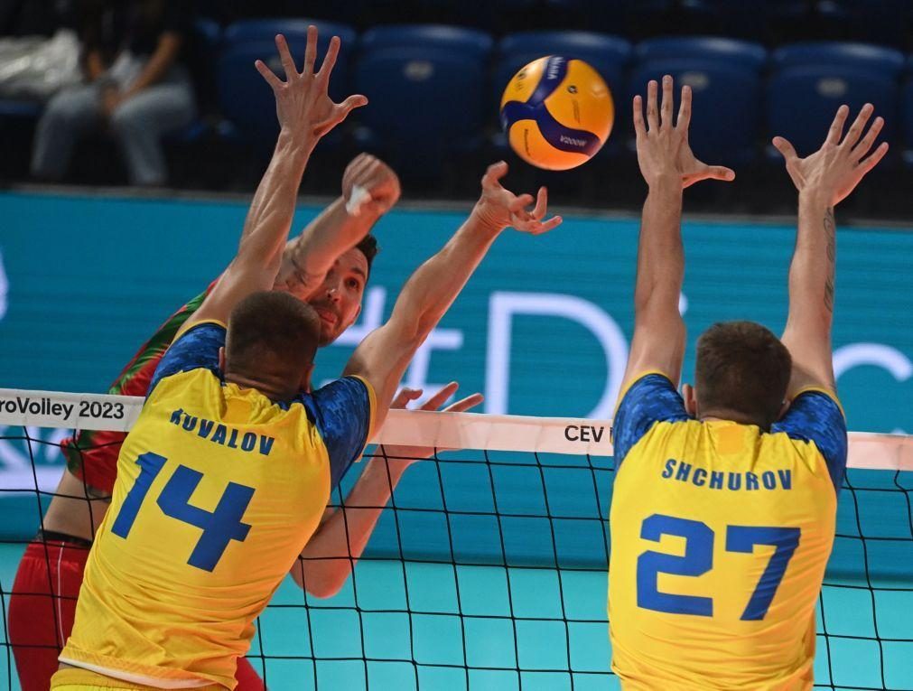 Portugal eliminado pela Ucrânia nos oitavos de final do Europeu de voleibol