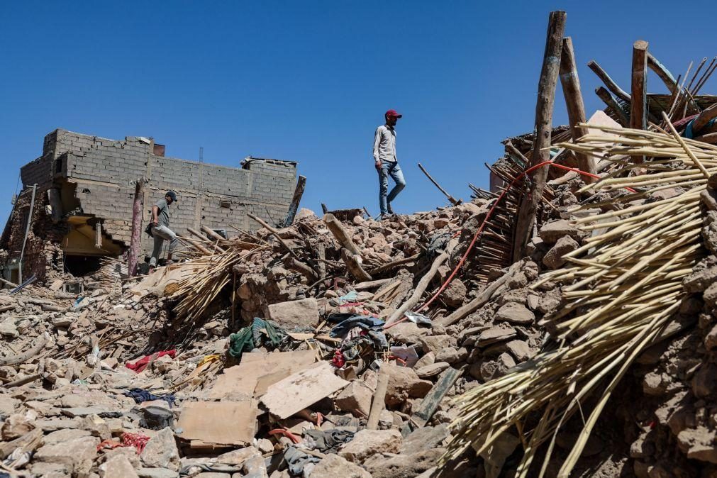 Da aldeia de Tafeghaghte resta a escola e só metade da população após o sismo