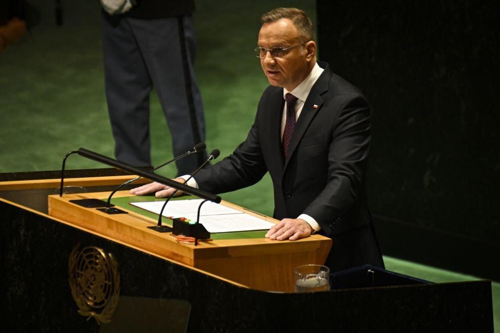 ONU: Presidente polaco afirma que Putin tentou restaurar império russo mas falhou