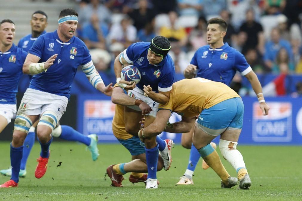 Poderio físico de Itália garante reviravolta ante Uruguai no mundial de râguebi
