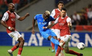 Sporting de Braga derrotado pelo Nápoles no regresso à fase de grupos