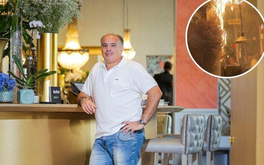 Olivier da Costa Incêndio em restaurante do chef causa pânico entre os clientes