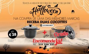 Mini cocottes de cerâmica da Le Creuset para o Halloween