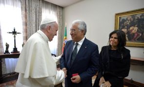 Primeiro-ministro recebido hoje pelo Papa Francisco no Vaticano