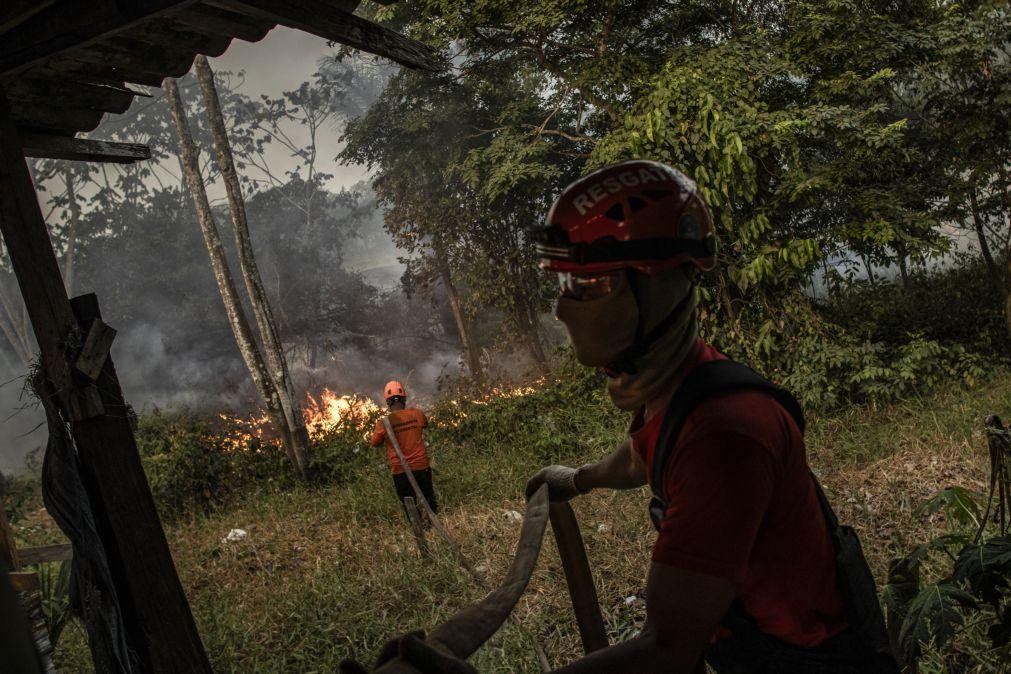 Os incêndios florestais na Amazónia brasileira tiveram aumento de 52,3% no último mês