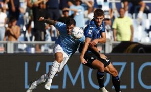 Atalanta perde com a Lazio no regresso a Itália após triunfo em Alvalade