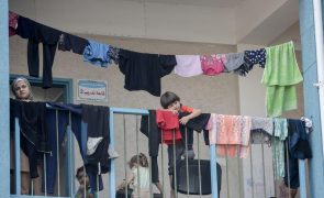 Mais de 20 mil palestinianos refugiados em escolas na Faixa de Gaza