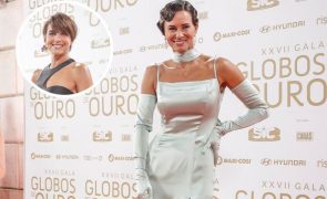 Cláudia Vieira e a 'gelada' reação à vitória de Sara Matos nos Globos de Ouro