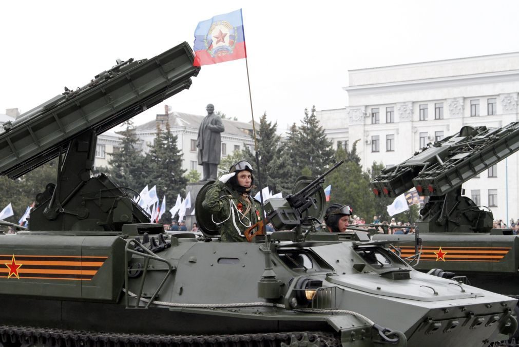 Tentativa de golpe de Estado na república separatista pró-russa de Lugansk, leste da Ucrânia