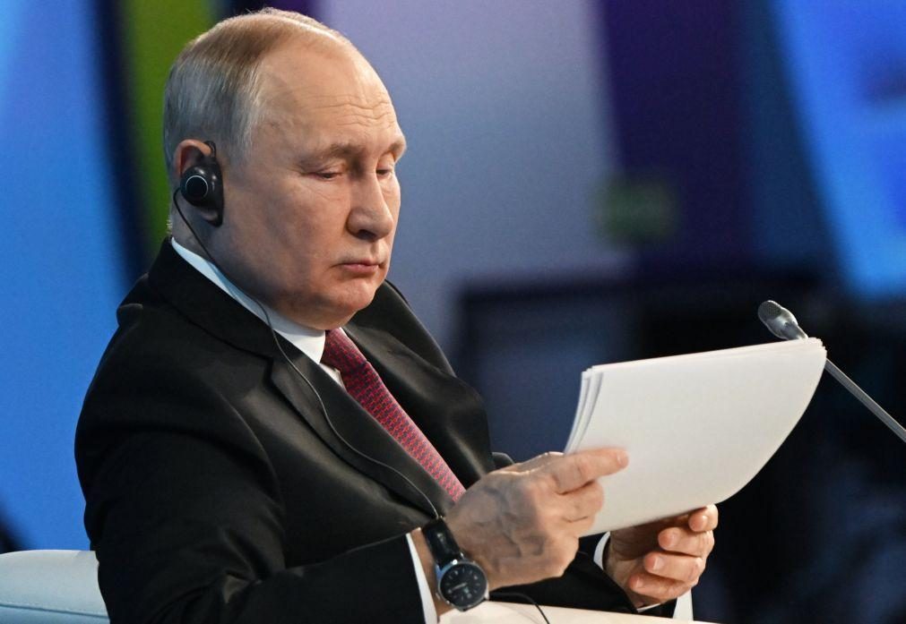 Putin considera absurda suspeita de envolvimento russo na sabotagem de gasoduto