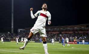 Portugal goleia a Bósnia-Herzegovina por 5-0 ao intervalo