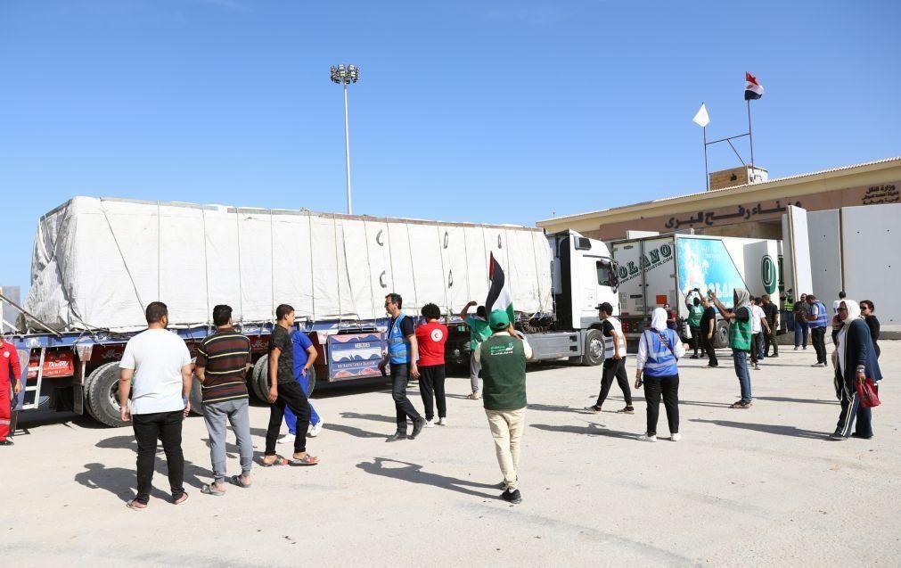 ONU confirma que 20 camiões com ajuda humanitária entraram em Gaza