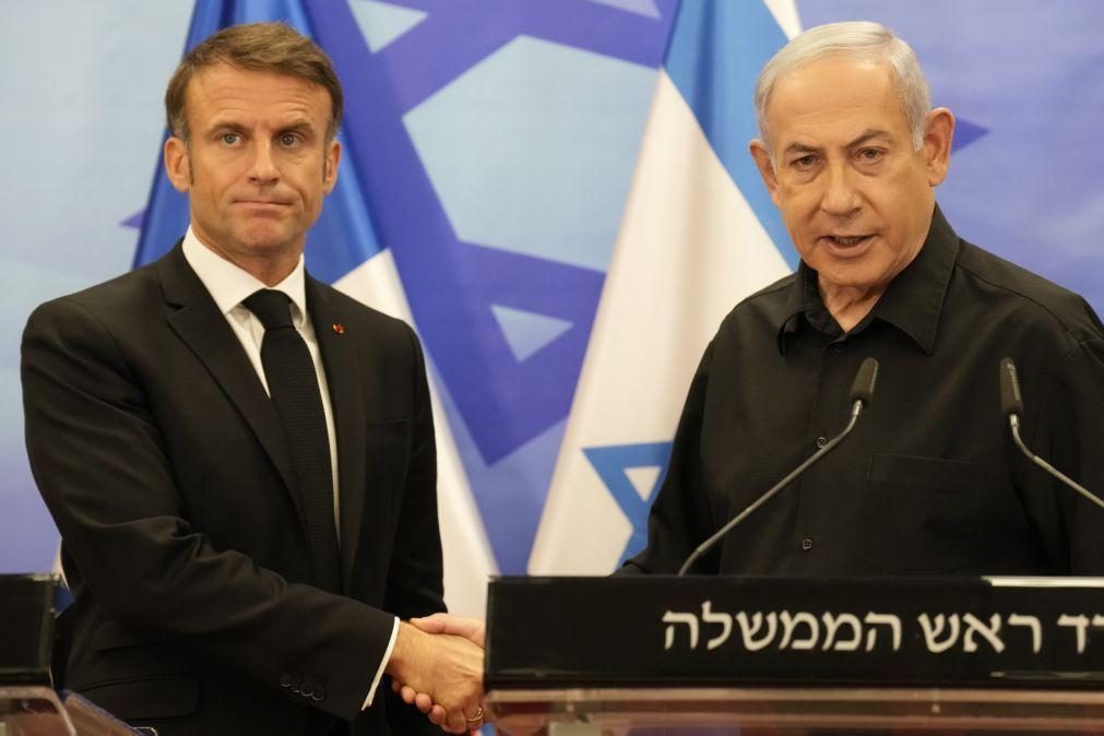 Presidente francês propõe coligação internacional para combater Hamas