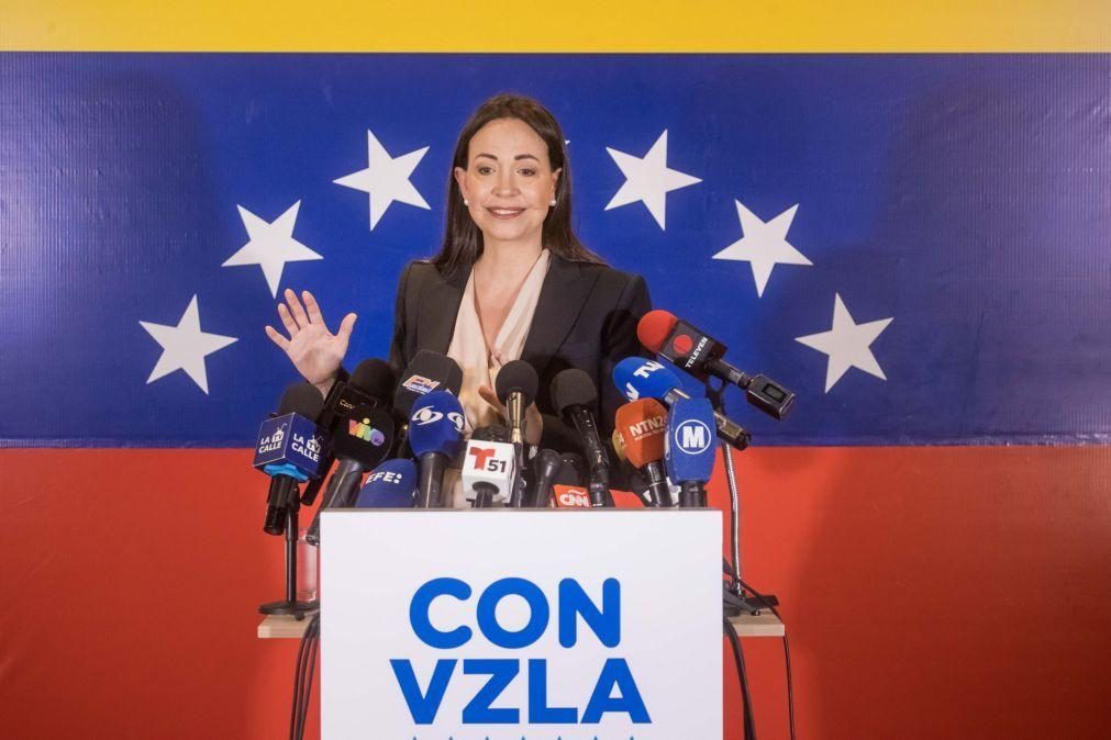 Maria Corina Machado com 92,4% dos votos nas primárias da oposição na Venezuela