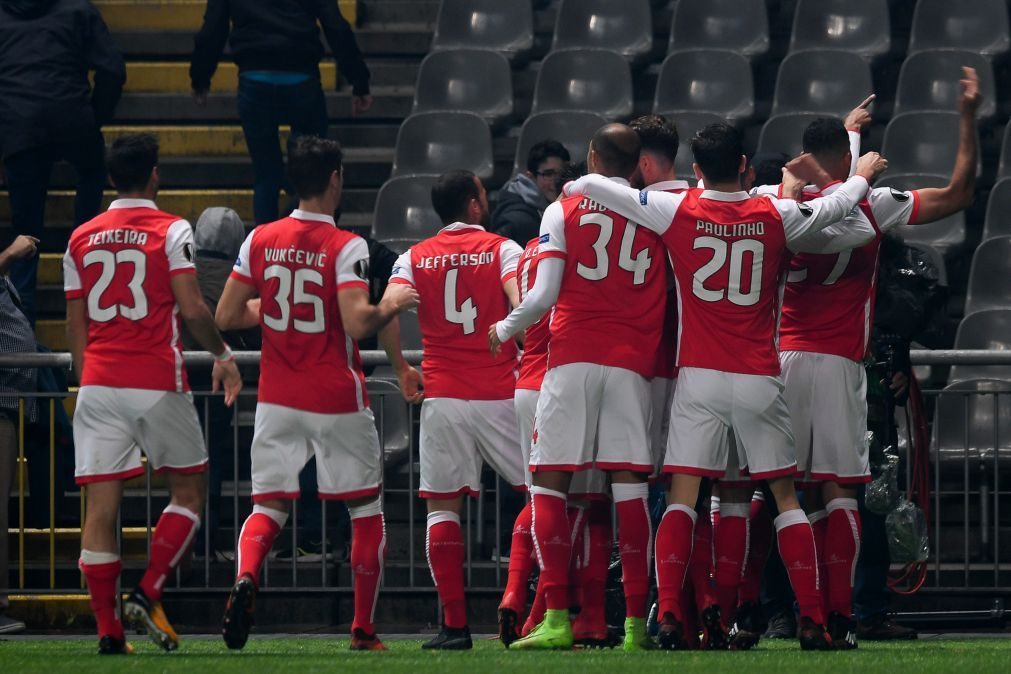 Sporting de Braga vence e assegura 16 avos de final da Liga Europa