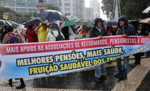 Reformados marcham em Lisboa para exigir aumento mínimo de 70 euros nas pensões