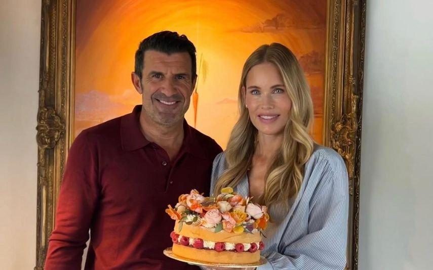Helen Svedin e Luís Figo O quadro milionário que dá nas vistas em dia de aniversário