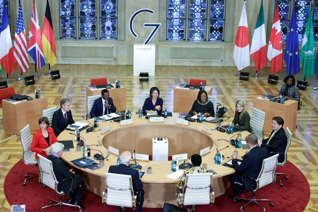 G7 reunido para unificar posições sobre Médio Oriente e renovar apoio à Ucrânia