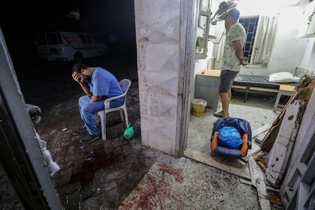 Os dois únicos hospitais ativos no norte de Gaza estão a colapsar
