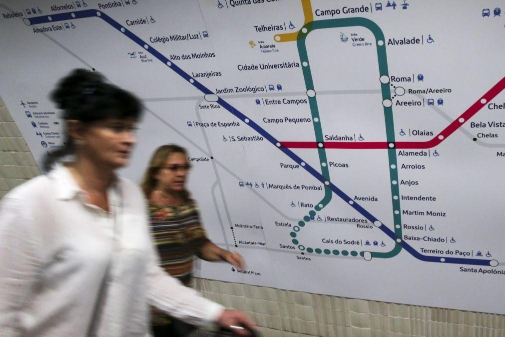 Linha Amarela do Metro de Lisboa com alterações nos próximos dois fins de semana