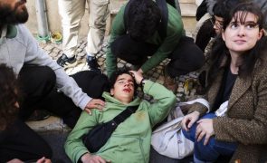 Um jovem ativista pelo clima ferido e 3 detidos durante protesto em Lisboa