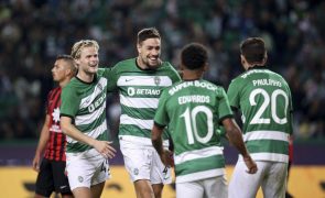 Sporting goleia Dumiense e segue para os 'oitavos' da Taça de Portugal