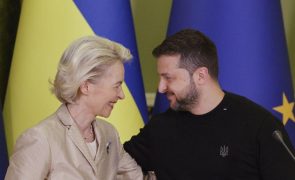 Von der Leyen e Zelensky discutiram processo de adesão e Conselho Europeu de dezembro