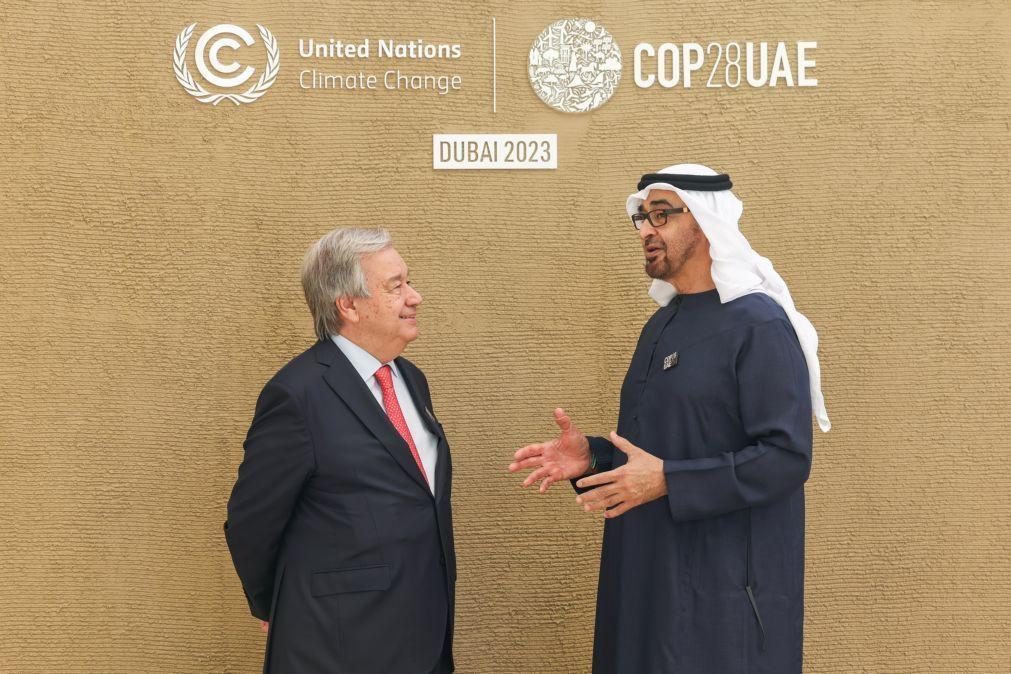 COP28: Guterres defende que acordo das indústrias de petróleo e gás é 