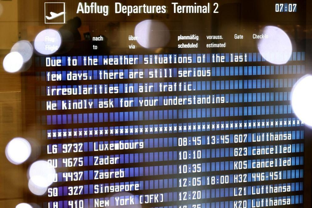 Aeroporto de Munique suspende todos os voos previstos para hoje de manhã