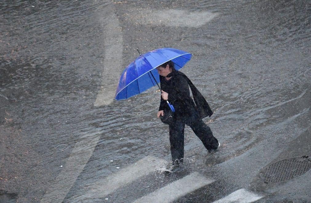 Proteção Civil alerta para chuva, vento e queda de neve para as próximas 24 horas