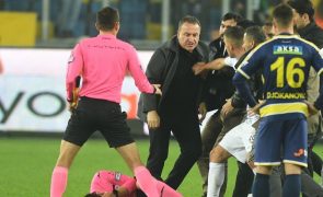 Presidente do Ankaragücü e mais dois agressores de árbitro foram detidos