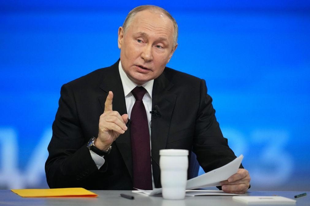 Putin mantém objetivo de atingir neutralidade de Kiev a bem ou a mal