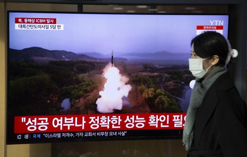 EUA e Japão condenam disparo de míssil balístico intercontinental por Pyongyang