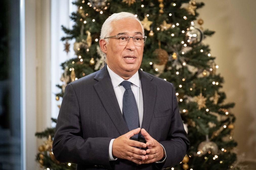 António Costa faz hoje a sua nona e última mensagem de Natal como primeiro-ministro