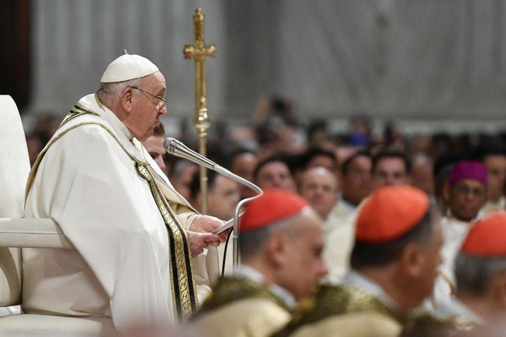 Papa apela ao fim da guerra em Gaza e à libertação dos reféns na sua mensagem de Natal