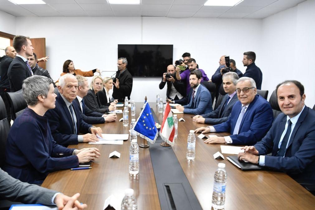 Chefe da diplomacia da UE reuniu-se com representante do grupo libanês Hezbollah