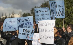 Trabalhadores da Global Media protestam em Lisboa em defesa dos postos de trabalho