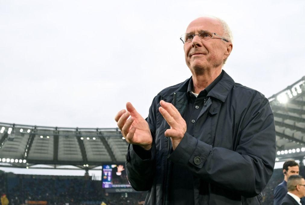 Benfica deixa mensagem de apoio ao treinador Sven-Goran Eriksson