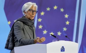 Lagarde considera que taxas de juro do BCE já atingiram o seu pico